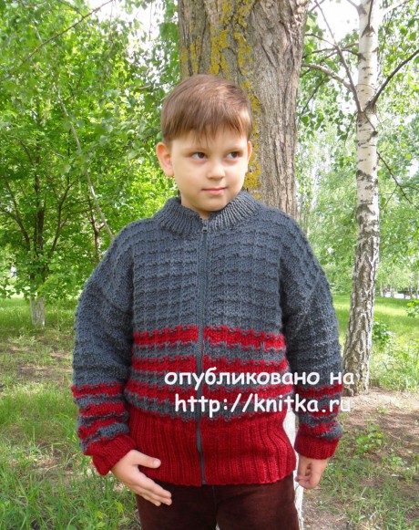 Куртка для мальчика. Работа Светланы Шевченко вязание и схемы вязания