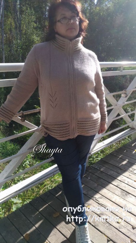 Жакет - куртка Гоби на молнии от Shayta. Авторская работа вязание и схемы вязания