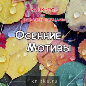 Конкурс Осенние Мотивы. Вязание спицами.