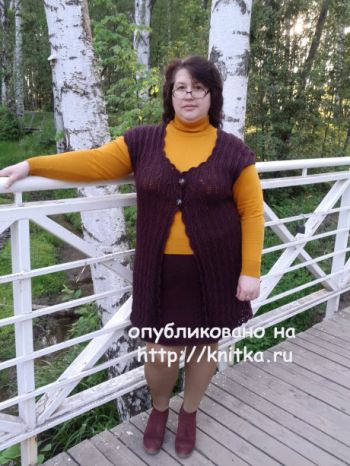 Комплект Дуэт. Работа Оксаны Усмановой. Вязание спицами.