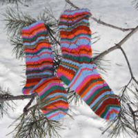 Socks Shrovetide (Масленица) автор Виктория Змейка.