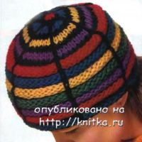 Полосатая шапка.