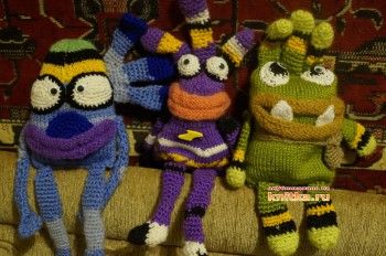 Вязаные игрушки – работы Татьяны. Вязание спицами.