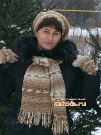 Комплект из пряжи “Ализе”. Вязание спицами.