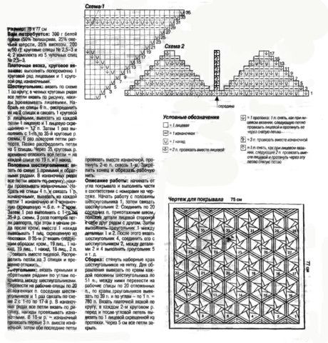 детский плед спицами