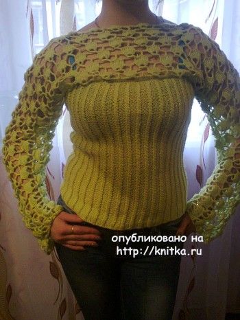 Вязаный свитер - работа Ирины Стильник