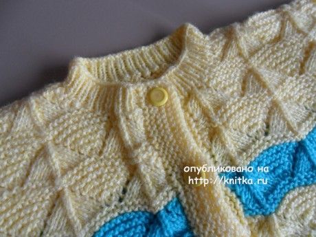 Детская кофточка спицами вязание и схемы вязания