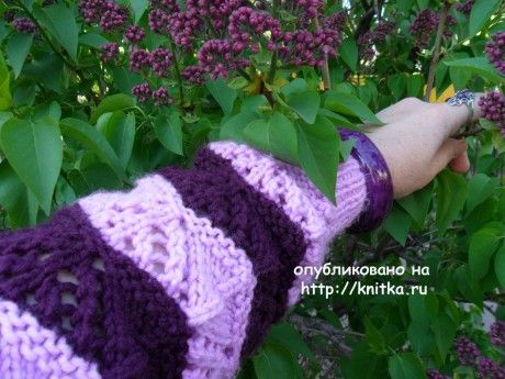 Двухцветный пуловер. Работа Светланы Шевченко (Sova Fotina) вязание и схемы вязания