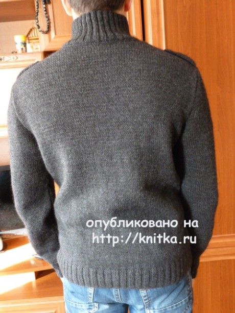 Мужской пуловер. Работа Марины Ефименко вязание и схемы вязания