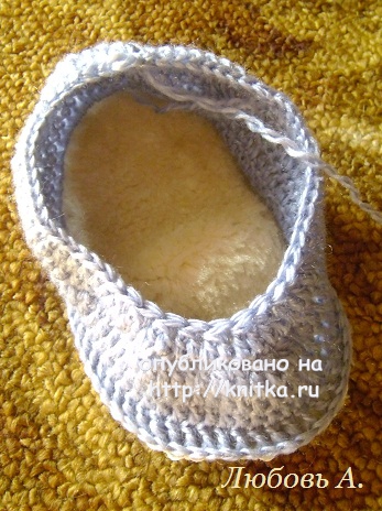 Вязаные детские сапожки. МК от Любови вязание и схемы вязания