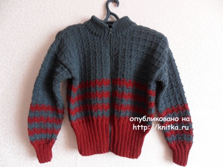 Куртка для мальчика. Работа Светланы Шевченко вязание и схемы вязания