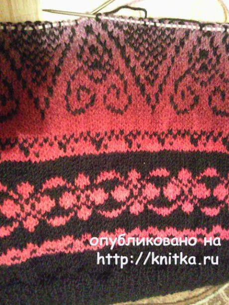 Вязаная спицами юбка из Кауни. Работа Маргариты вязание и схемы вязания