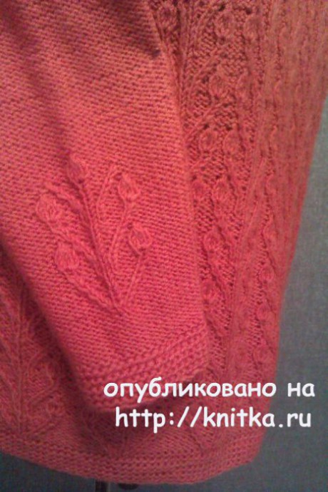 Женский пуловер спицами. Работа TatVen вязание и схемы вязания