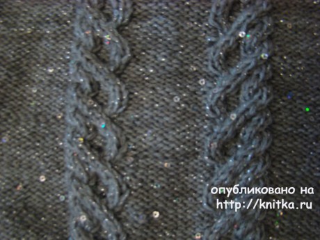 Женское платье спицами. Работа Татьяны вязание и схемы вязания