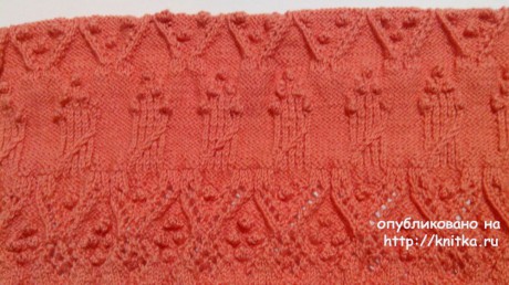 Женское платье спицами. Работа Ирины вязание и схемы вязания