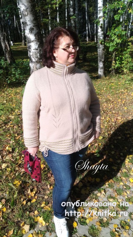 Жакет - куртка Гоби на молнии от Shayta. Авторская работа вязание и схемы вязания