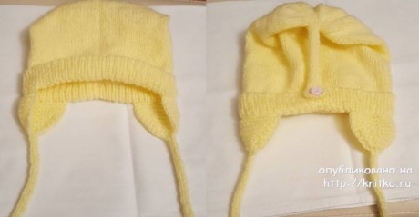 Комплект: жилетка, шапка и пинетки для маленькой девочки вязание и схемы вязания