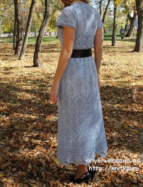 Платье Ювента по мотивам шетландских узоров вязание и схемы вязания