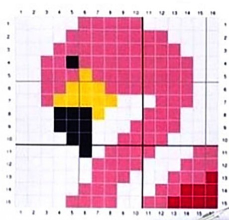 Схемы для вязании узора фламинго спицами