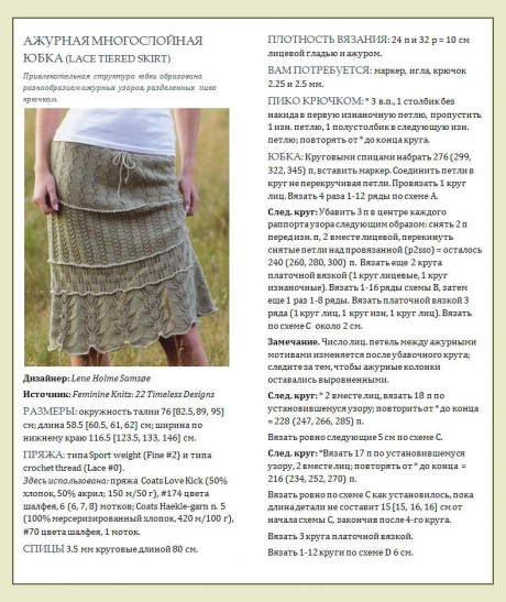 Схемы ажурной многослойной юбки