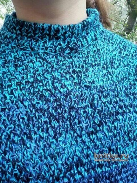 Вязаный свитер для девочки. Работа Татьяны Ивановны вязание и схемы вязания
