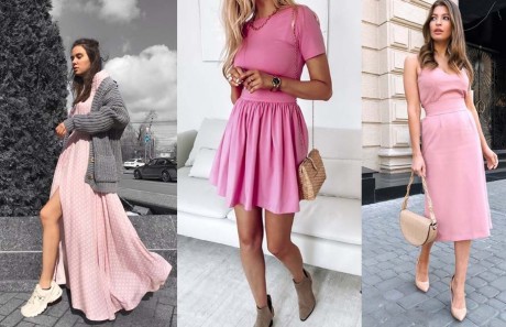 С какими туфлями стоит носить розовое платье