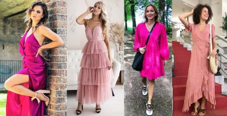 С какими туфлями стоит носить розовое платье