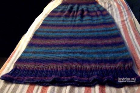 Женская юбка спицами. Работа lubov вязание и схемы вязания