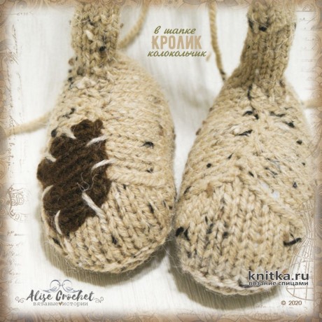 Кролик в шапке колокольчик. Работа Alise Crochet вязание и схемы вязания