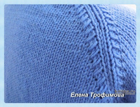Комбинированный джемпер. Работа Елены Трофимовой вязание и схемы вязания