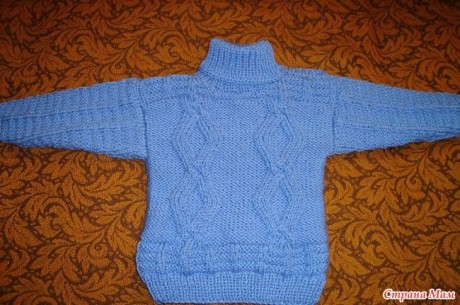 свитер для мальчика спицами 0