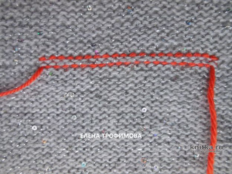 Безрукавка спицами с V-образным вырезом. Работа Елены Трофимовой вязание и схемы вязания