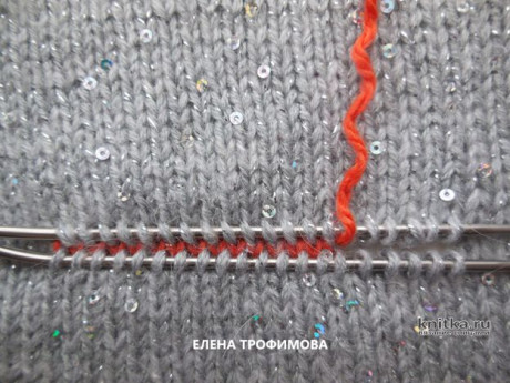 Безрукавка спицами с V-образным вырезом. Работа Елены Трофимовой вязание и схемы вязания