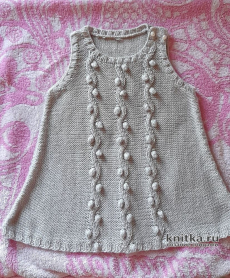 Платье для девочки на 3-12 месяцев от Katia. Работа Виктории вязание и схемы вязания