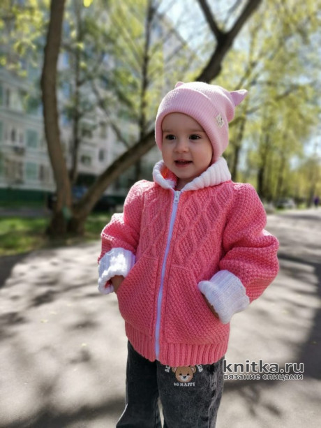 Весенняя курточка для девочки 3-4 лет. Работа Екатерины SEY вязание и схемы вязания