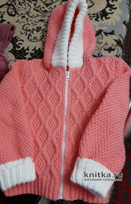 Весенняя курточка для девочки 3-4 лет. Работа Екатерины SEY вязание и схемы вязания