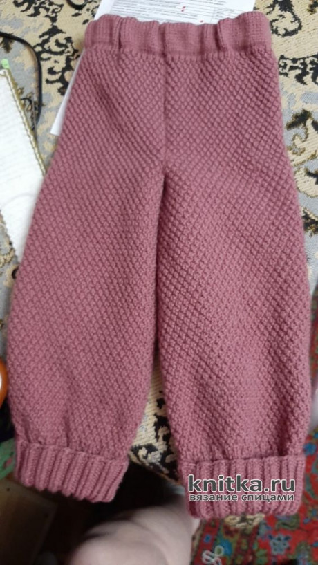 Вязаные штанишки для девочки 3-4 лет. Работа Екатерины SEY вязание и схемы вязания