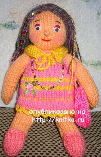 Вязаные спицами игрушки – работы Алены. Вязание спицами.