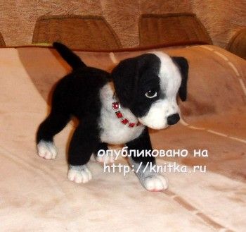 Вязаная игрушка – работа Ирины. Вязание спицами.