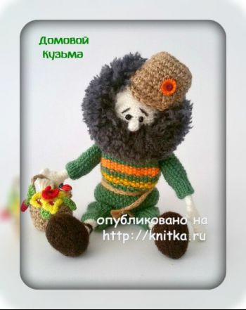 Вязаная спицами игрушка – работа Елены. Вязание спицами.