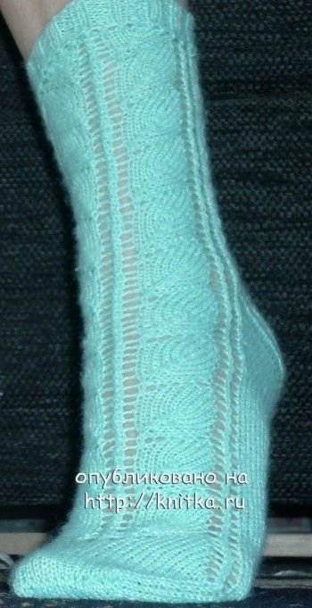 Ажурные носки на 5 спицах