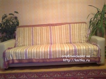 Вязаные спицами пледы – работы Ирины. Вязание спицами.